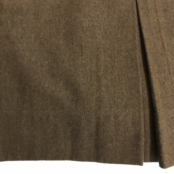 Vintage Fossil Brown Wool Blend Mini Skirt with Pockets Size 6 - Picture 10 of 15